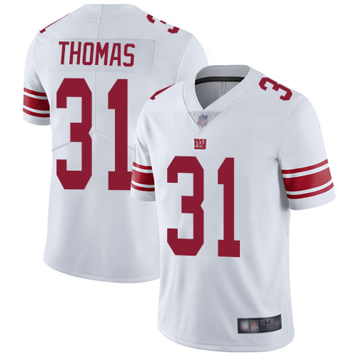 Men New York Giants #31 Michael Thomas White Vapor Untouchable Limited Player Football NFL Jersey